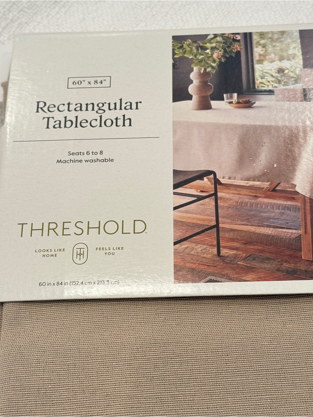NEW Threshold Rectangular Tablecloth - Picture 2 of 3